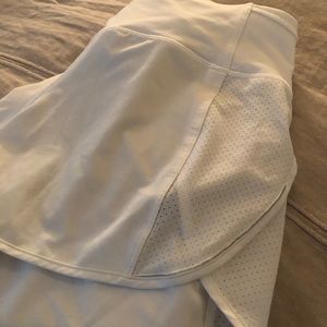 Lululemon running shorts in bright white